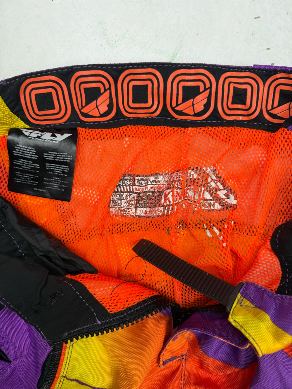 Fly Racing Purple & Yellow Racing Pants - Picture 2 of 3